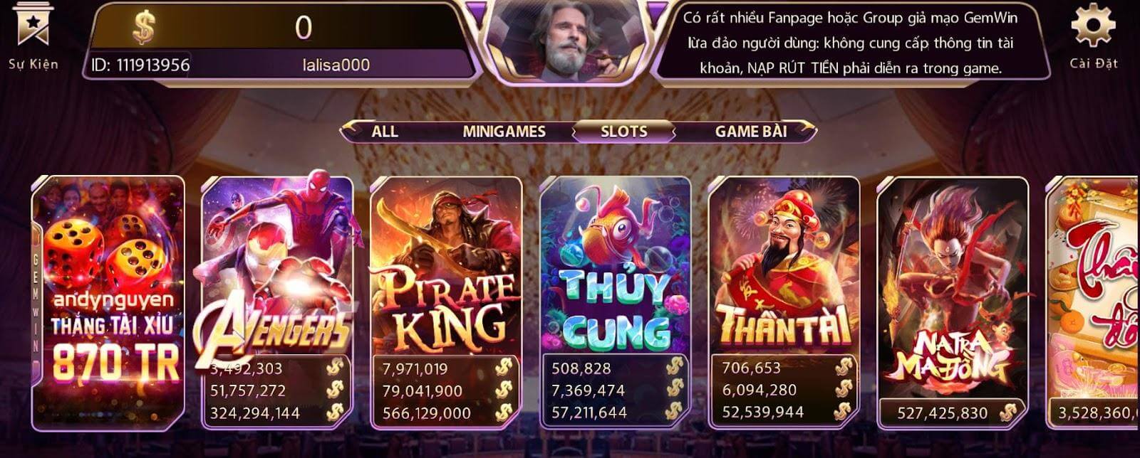 Slots game siêu hấp dẫn